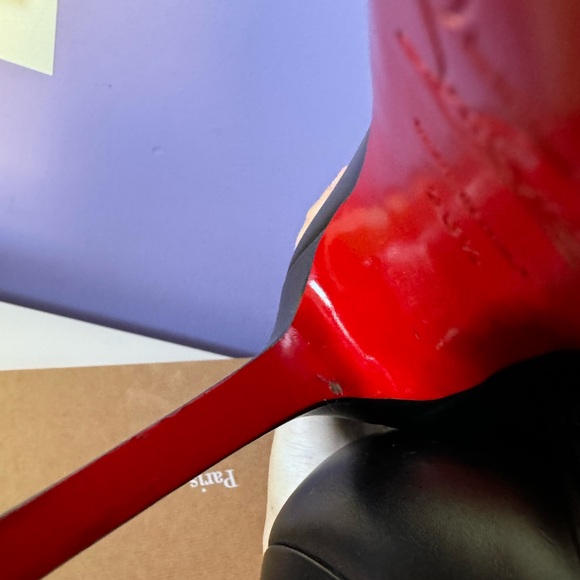 Christian Louboutin bianca  Botta  black leather knee boots 38.5 IT - Picture 15 of 16